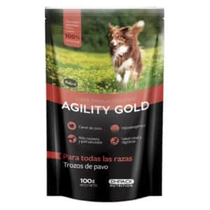 Agility Gold Trozos de Pavo x 100 Gr